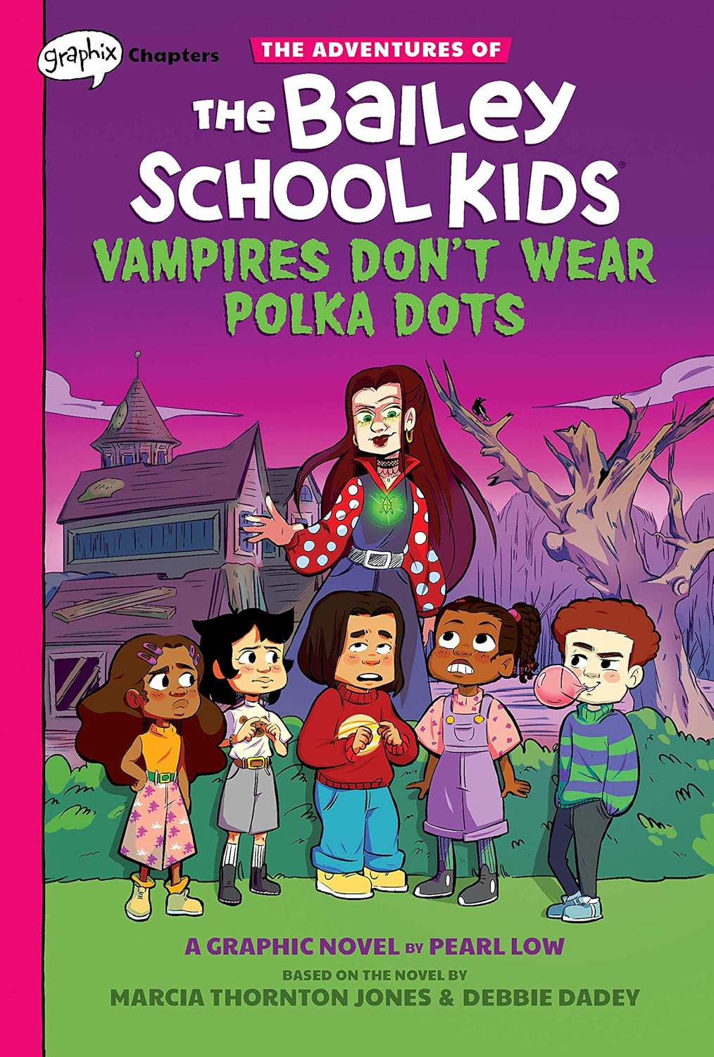Vampires Don't Wear Polka Dots: A Graphix Chapters Book (The Adventures of the Bailey School Kids #1) (1)