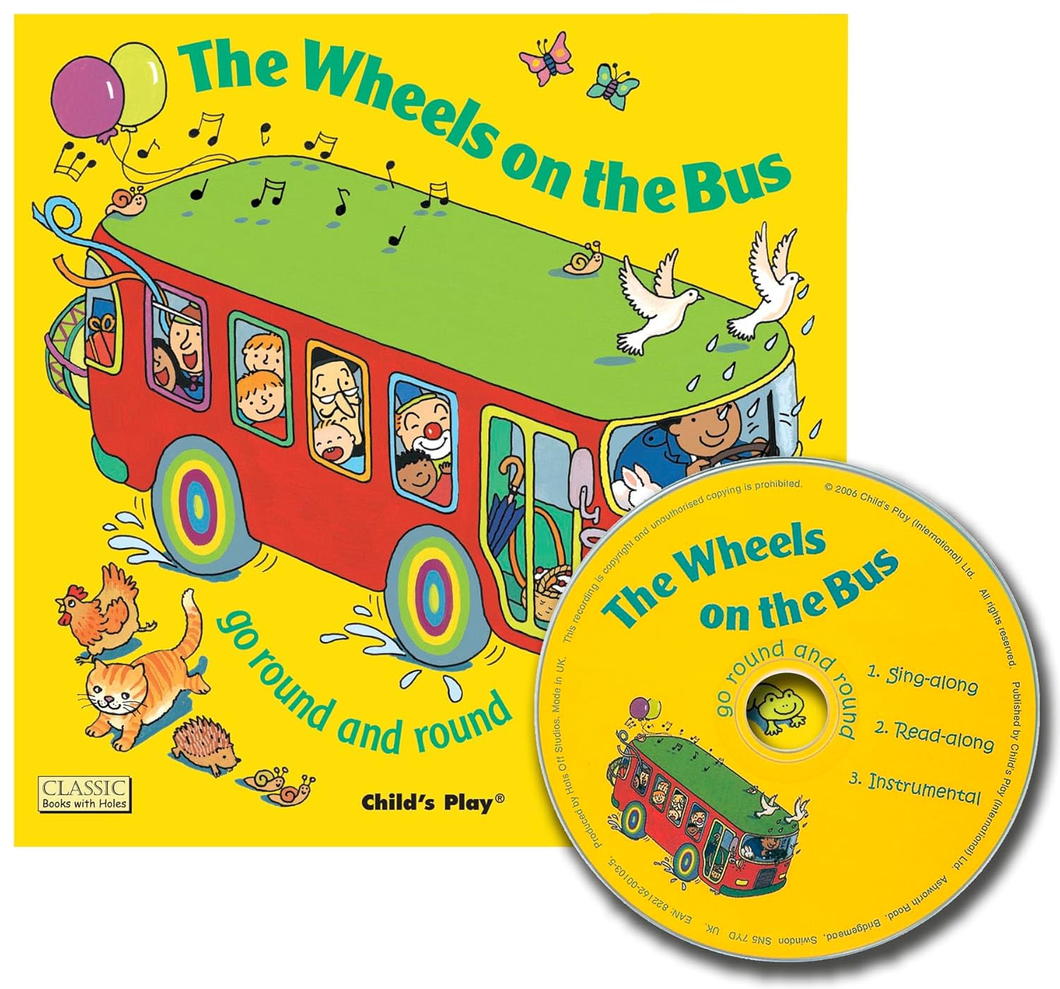 The Wheels on the Bus (Classic Books with Holes Us Soft Cover with CD)