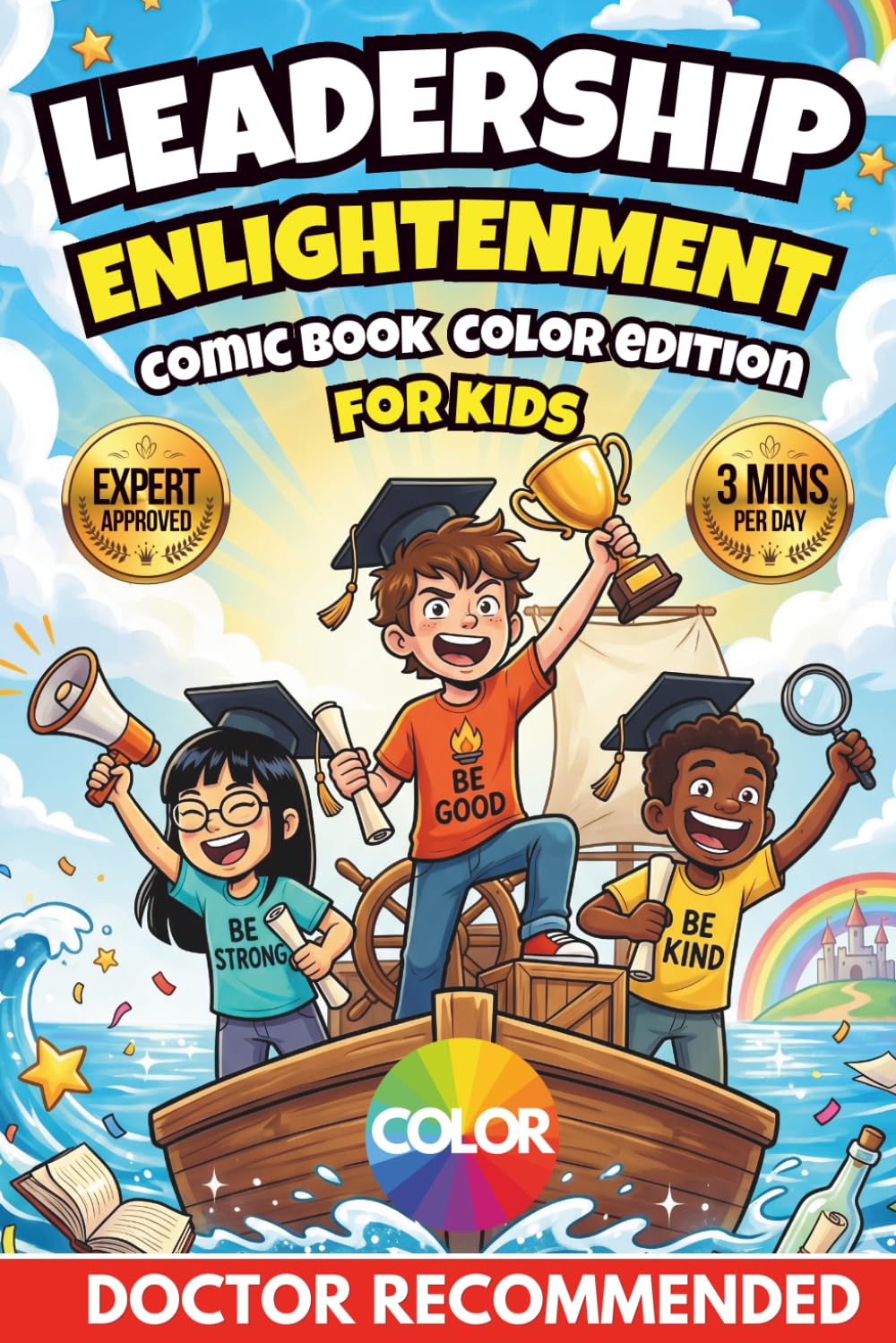 Leadership Enlightenment For Kids (Comic Book Color Edition): The Full-Color Illustrated Guide to Building Confidence, Courage, and Emotional Maturity for Children Ages 6–12
