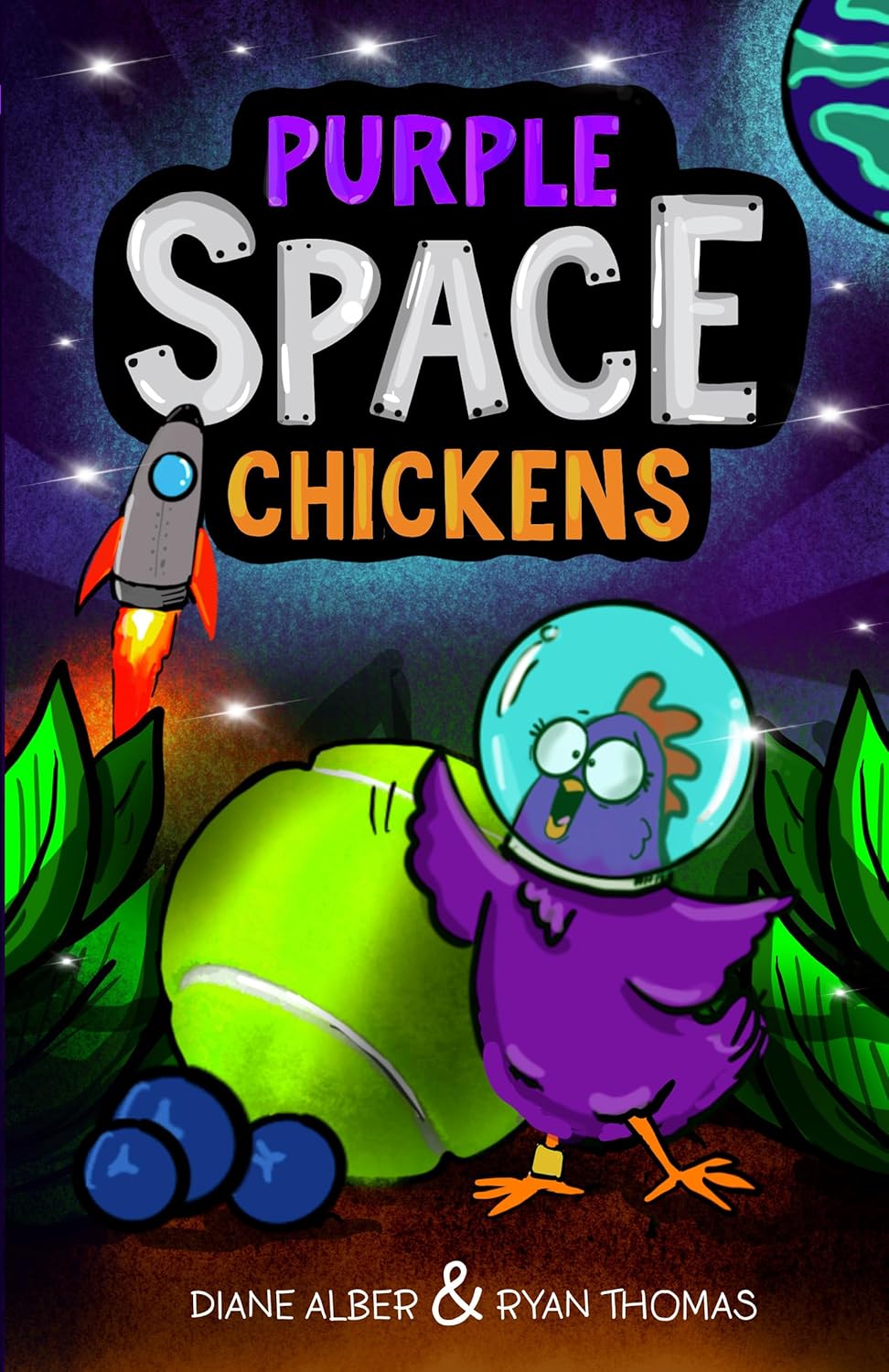 Purple Space Chickens (Purple Space Chickens: Dyslexia-Friendly Chapter Books for Kids Ages 6-10)