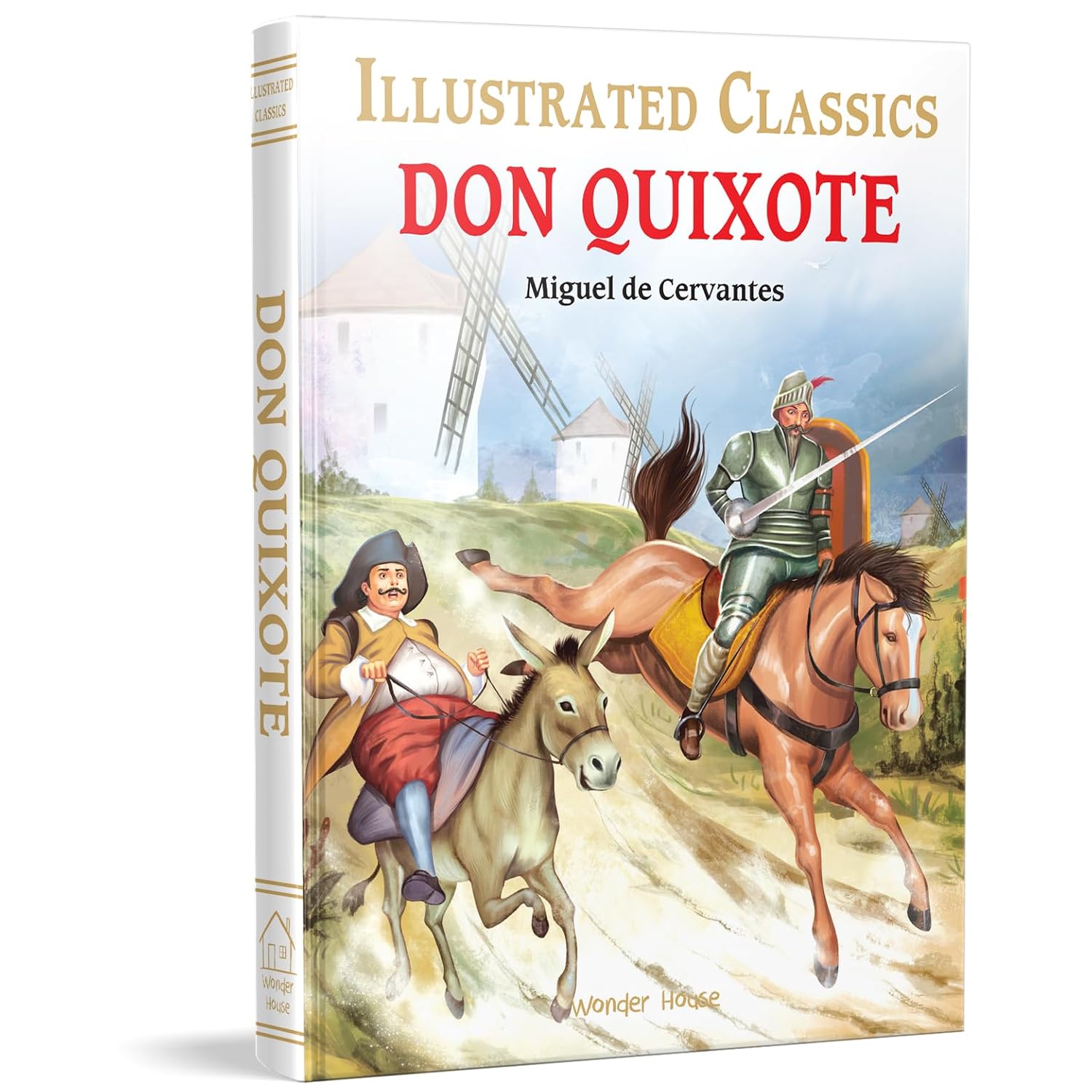 Don Quixote : Illustrated Abridged Children Classic English Novel with Review Questions