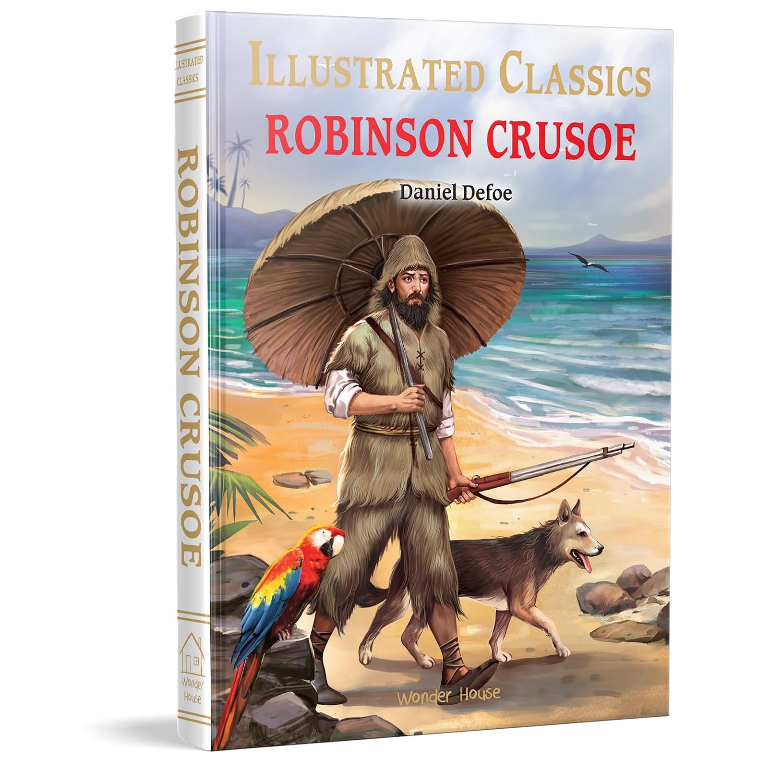 Illustrated Classics - Robinson Crusoe: Abridged Novels With Review Questions