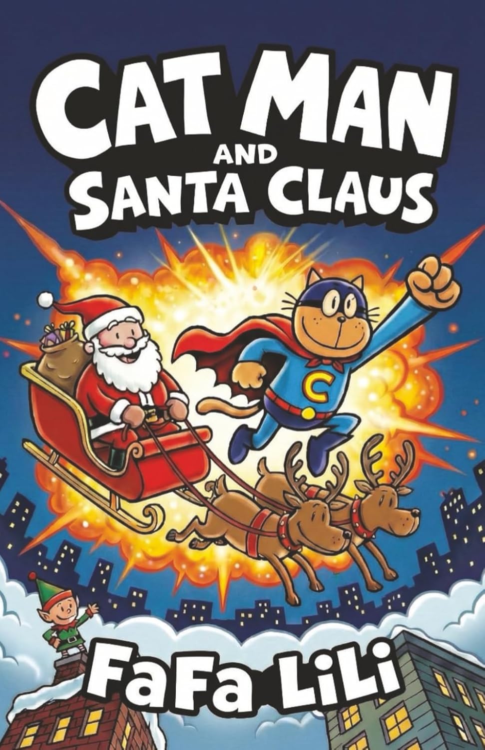 Cat Man: A Graphic Novel for kids An Action-Packed Christmas Adventure