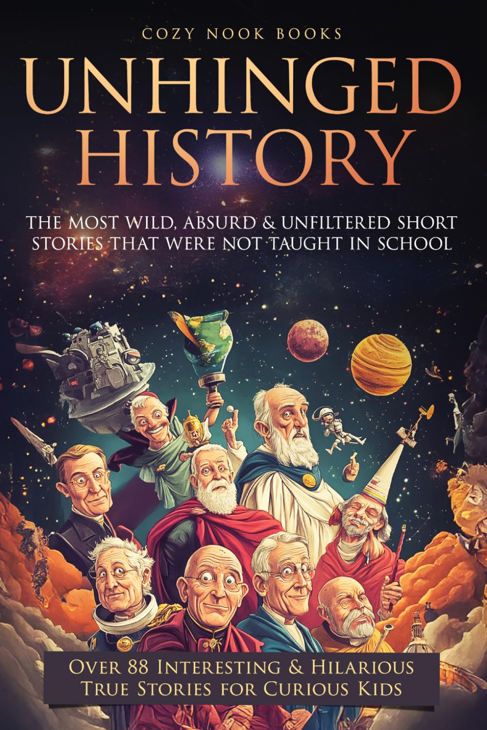Unhinged History: The Most Wild, Absurd & Unfiltered Short Stories That Were NOT Taught in School. Over 88 Interesting & Hilarious True Stories for Curious Kids