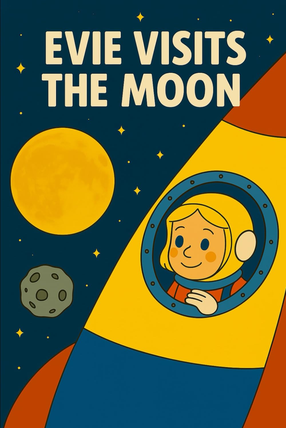 Evie Visits The Moon: A magical trip beyond the stars with a brave girl and her Bunny. (Evie's Adventures)