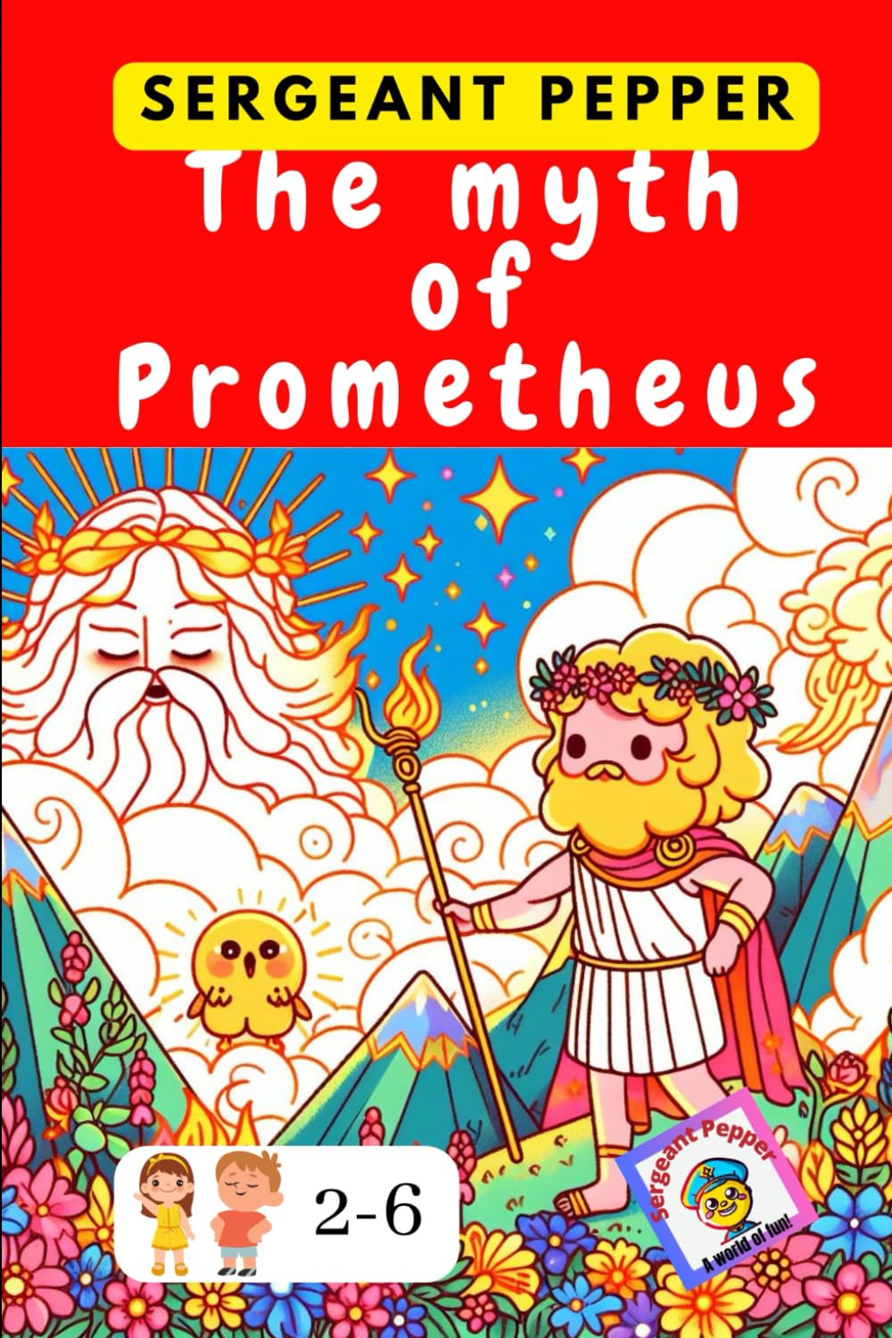 The myth of Prometheus: Ancient Greek myths written and illustrated for children aged 2 to 6 (Fairy tales from around the world)