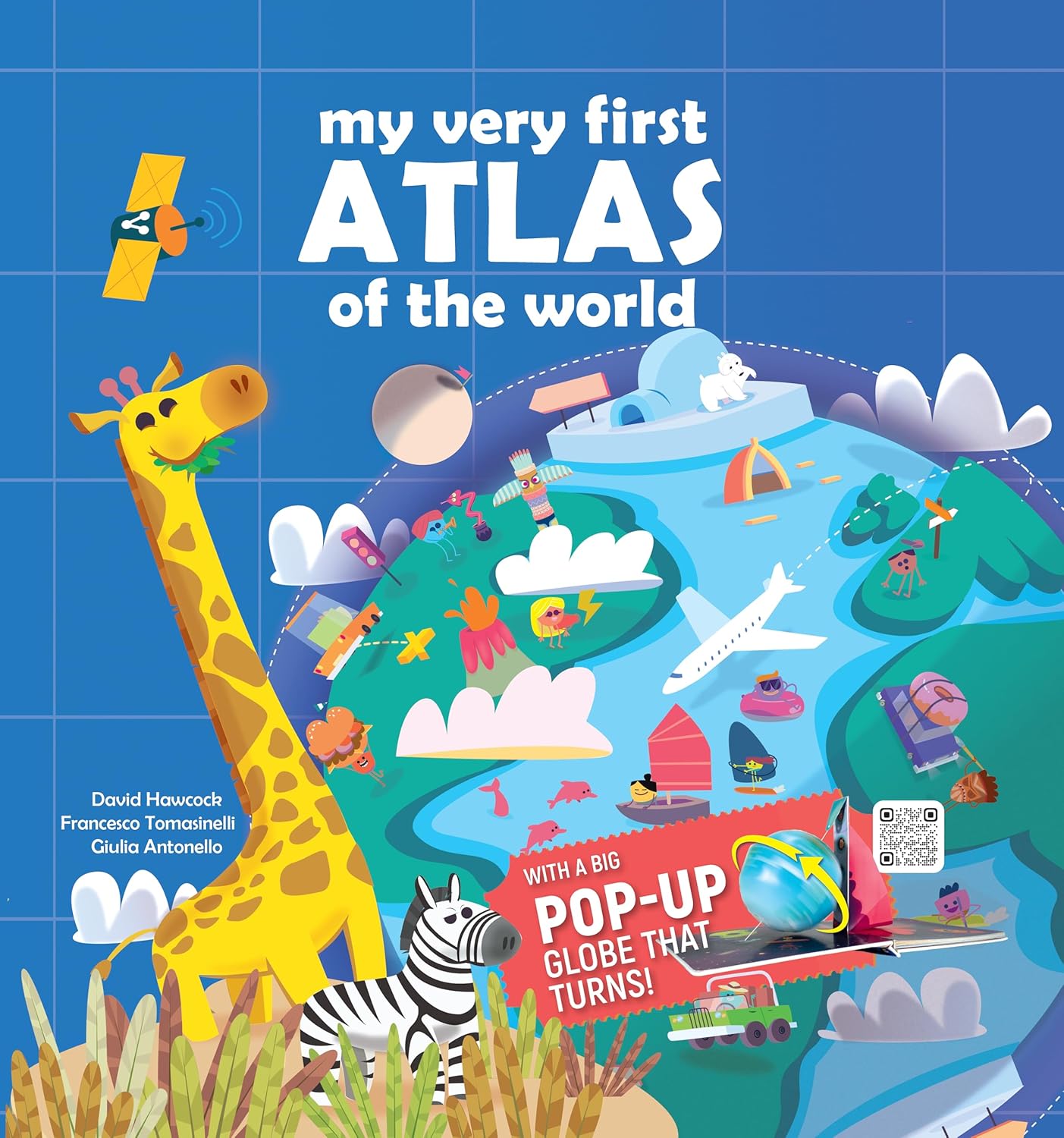 My Very First Atlas of the World: With a Big Pop-Up Globe That Turns! (Curious Fox Books) Pop-Up Book for Kids Ages 6 and Up - Educational Fun Facts and Interactive Elements in a Sturdy Hardcover