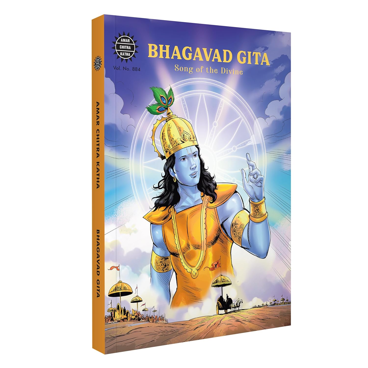 Amar Chitra Katha Bhagavad Gita (The Song of the Divine) | Authentic Illustrated Spiritual Guide for Kids & Adults | Teachings of Lord Krishna | Mythology & Philosophy Classic (Mythology Collection)