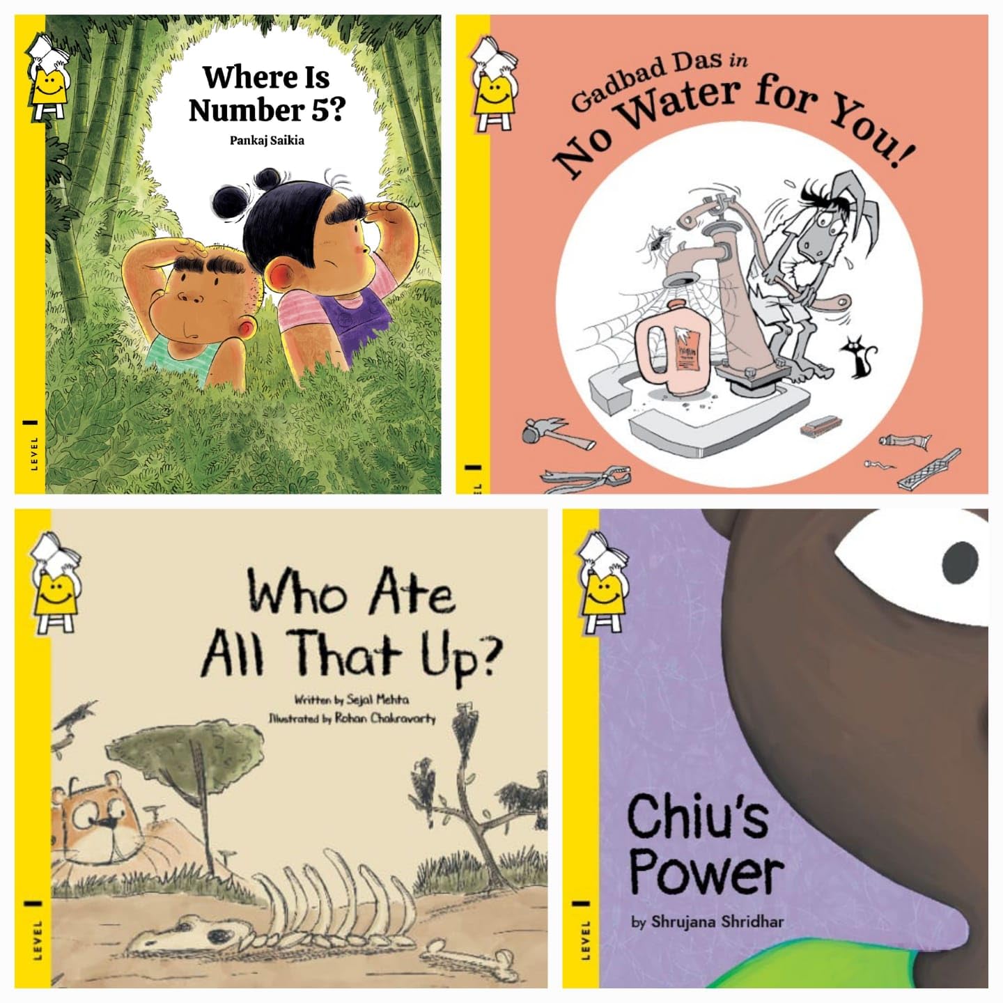 Pratham Books Level 1 Reading Set - Learning collection for Kids (Set of 4 Books)